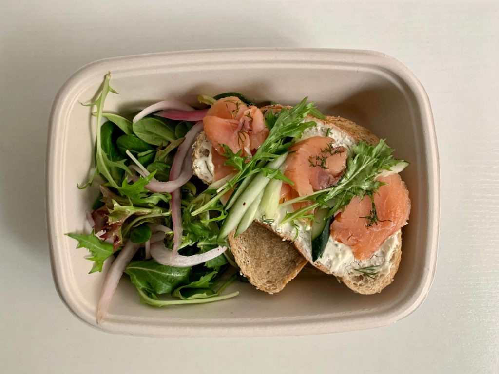 Smoked Salmon Cream Cheese Sandwich