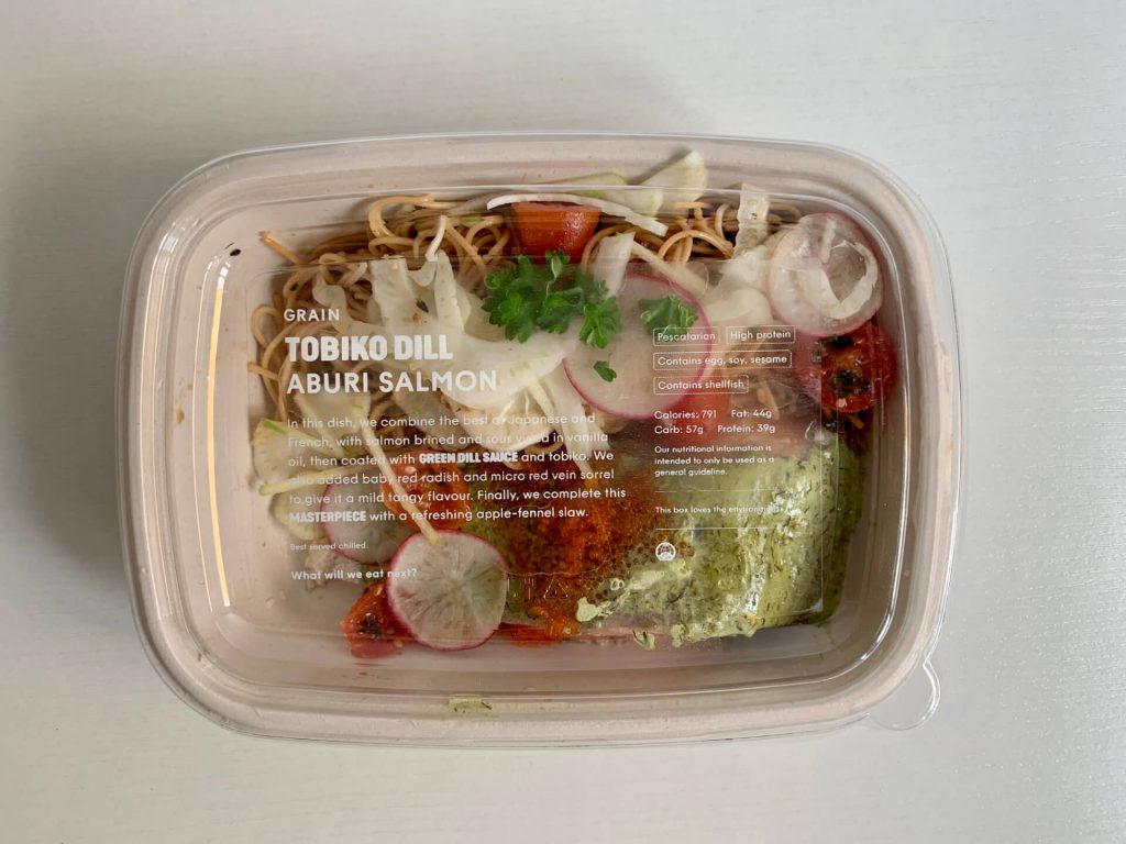 Tobiko Dill Aburi Salmon with cover
